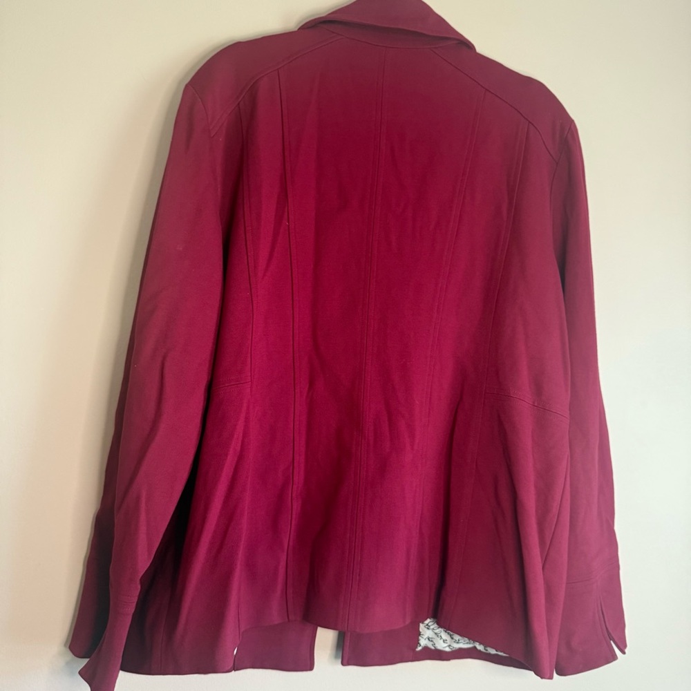 Chico’s Burgundy Jacket - Picture 11 of 11